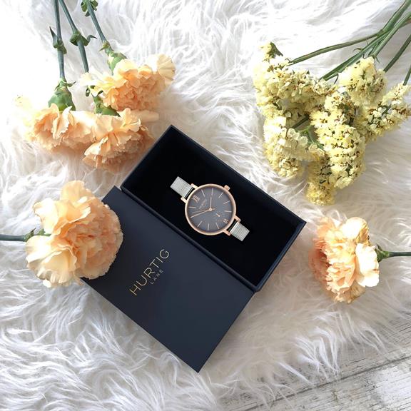 Horloge Amalfi Petite RosÃ©goud Grijs & Zilver from Shop Like You Give a Damn