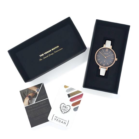 Horloge Amalfi Petite RosÃ©goud Grijs & Wit from Shop Like You Give a Damn