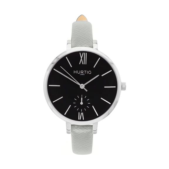 Horloge Amalfi Petite Zilver Zwart & Grijs via Shop Like You Give a Damn