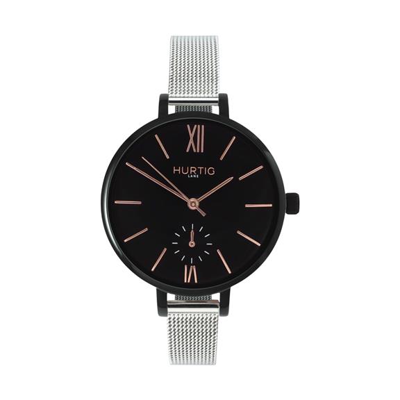 Horloge Amalfi Petite Zwart Zwart & Zilver van Shop Like You Give a Damn