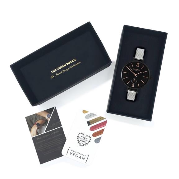 Horloge Amalfi Petite Zwart Zwart & Zilver 4