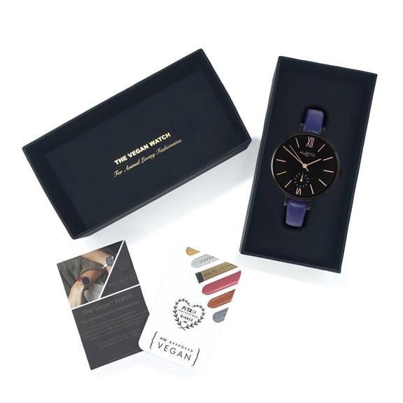Horloge Amalfi Petite Zwart Zwart & Donkerblauw 3