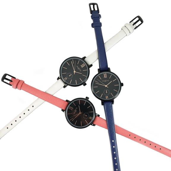 Horloge Amalfi Petite Zwart Zwart & Donkerblauw 7