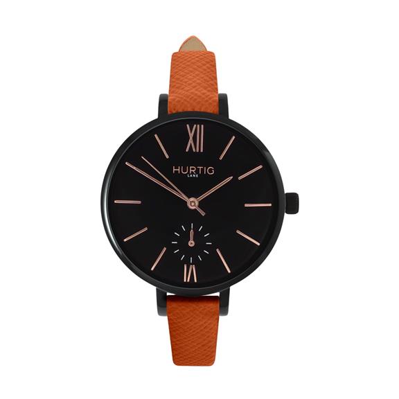 Horloge Amalfi Petite Zwart Zwart & Bruin van Shop Like You Give a Damn