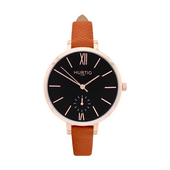 Horloge Amalfi Petite RosÃ©goud Zwart & Bruin via Shop Like You Give a Damn