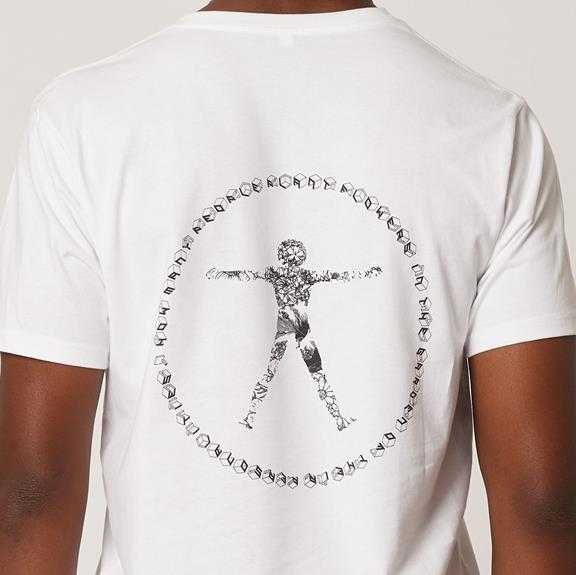 T-Shirt Vitruvian Man White 4