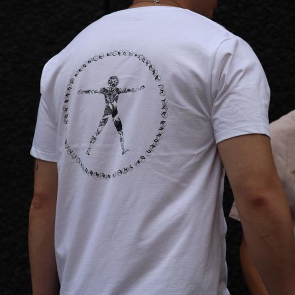 T-Shirt Vitruvian Man White 5