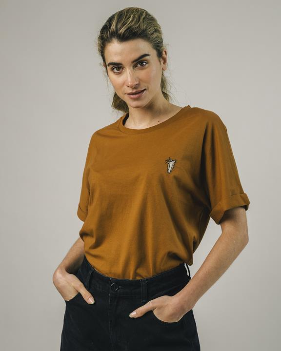 T-Shirt Oversized Horse Toffee 1