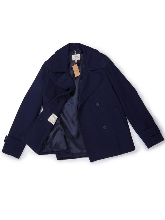 Pea Coat Navy Blue from Shop Like You Give a Damn