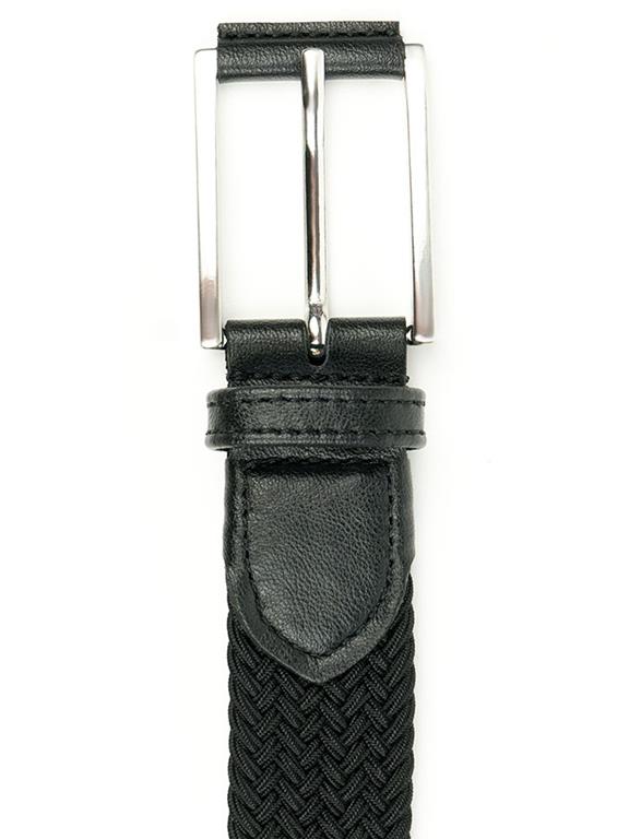 Belt 3.5 Cm Woven Black from Shop Like You Give a Damn