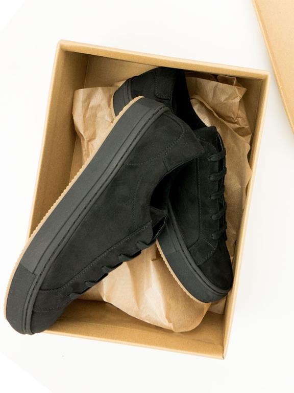 Sneakers Black Vegan Suede from Shop Like You Give a Damn
