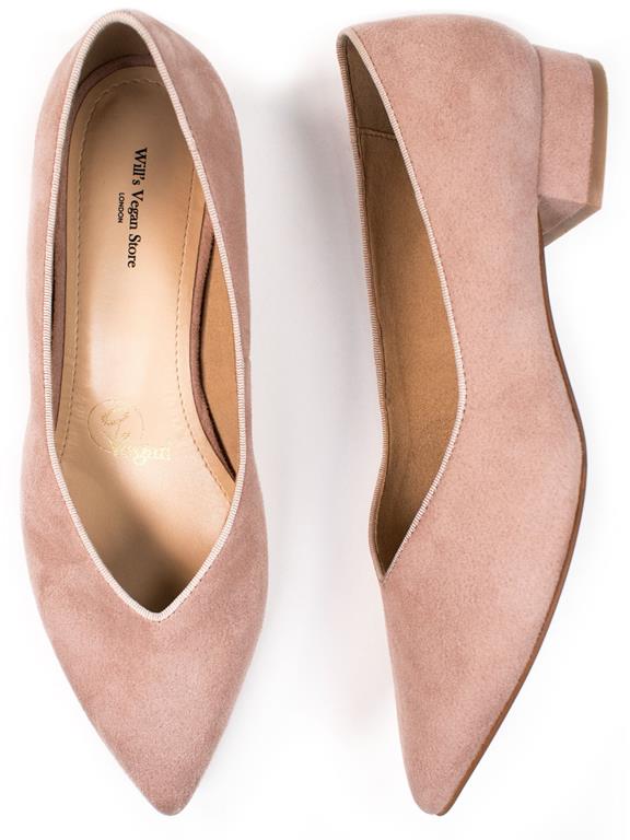 Point Flats Pink Vegan Suede from Shop Like You Give a Damn