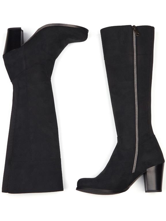 Heeled Knee High Boots Black from Shop Like You Give a Damn