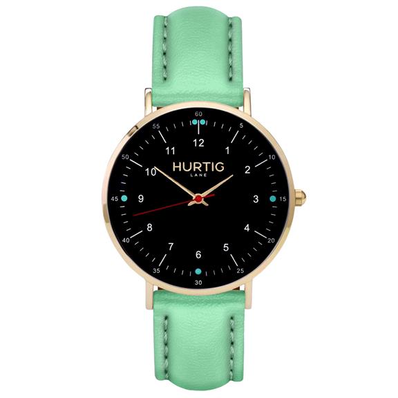 Moderna Watch Gold, Black & Mint via Shop Like You Give a Damn