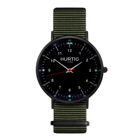 Horloge Moderna Nato Zwart & Bordeaux 3