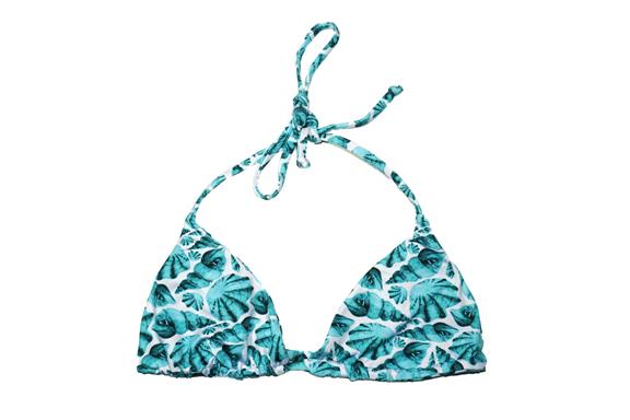 Bikini-Set Shell-Print Blau 2