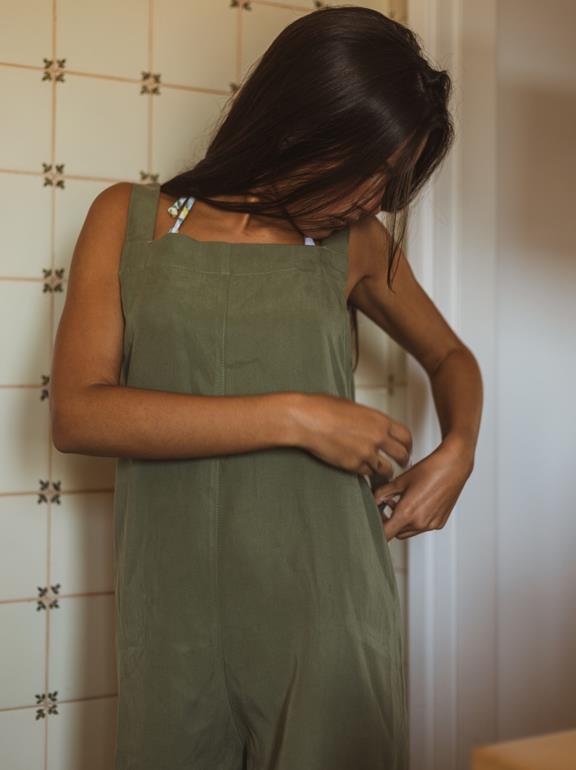 Playsuit My Go To Plain Plants Green 3