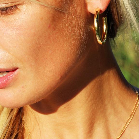 Hoops Kendall Gold Plated 6