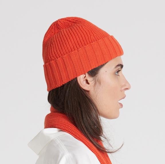 Knitted Hat Mora Vintage Red 6