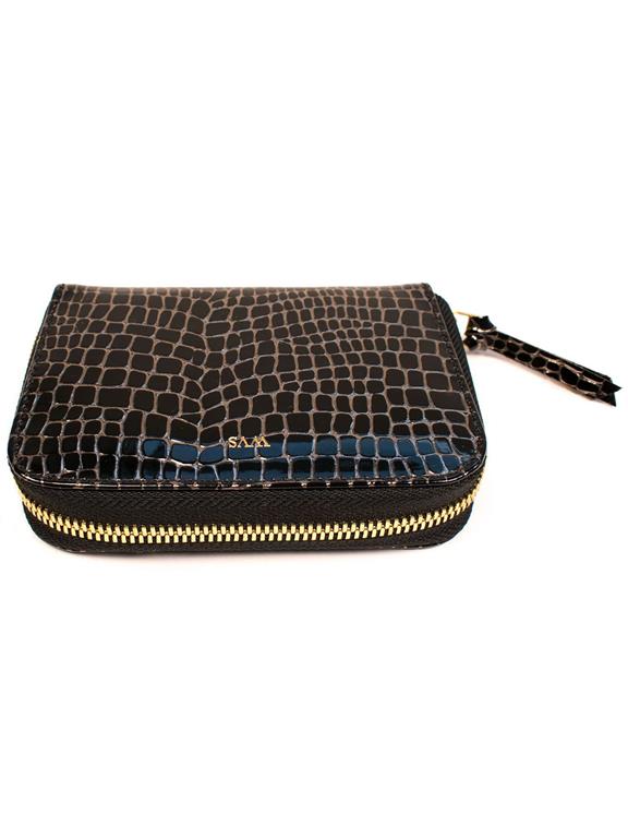 Wallet Gold Crackle Mock Croc from Shop Like You Give a Damn