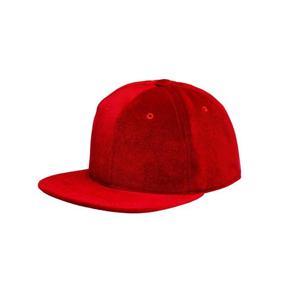 Mütze Samt Rot 1