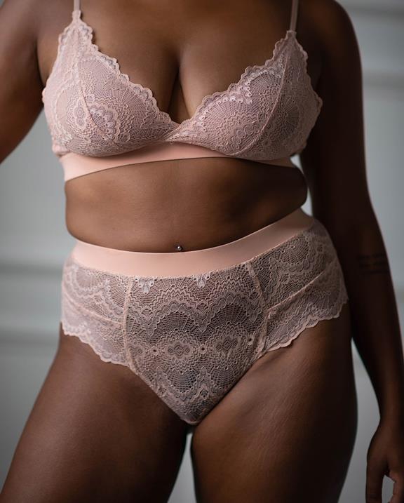 String Taille Haute 001 Rose Clair 5