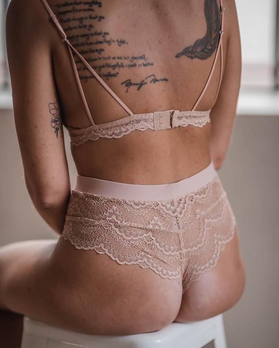 String Taille Haute 001 Rose Clair 6
