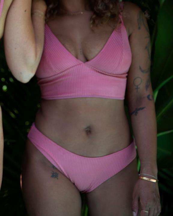 Bikini-Top Longline Aquaholic Pink 5