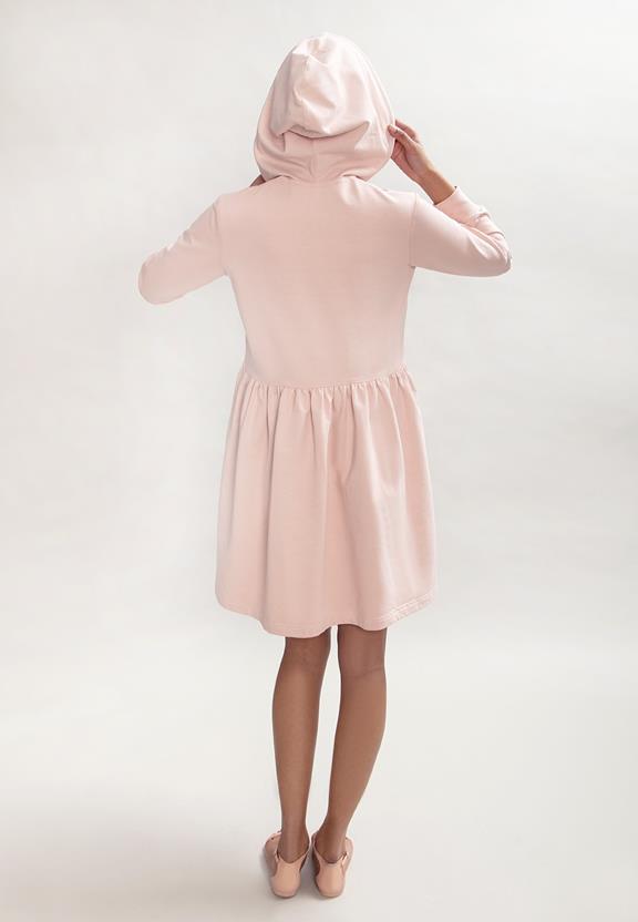 Hoodie Dress Beige/Light Pink 6