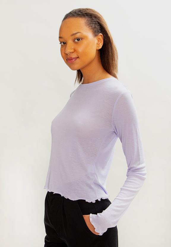 Top Longsleeve Elle Lavendel from Shop Like You Give a Damn