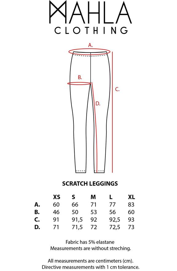 Legging Scratch Oranje 5
