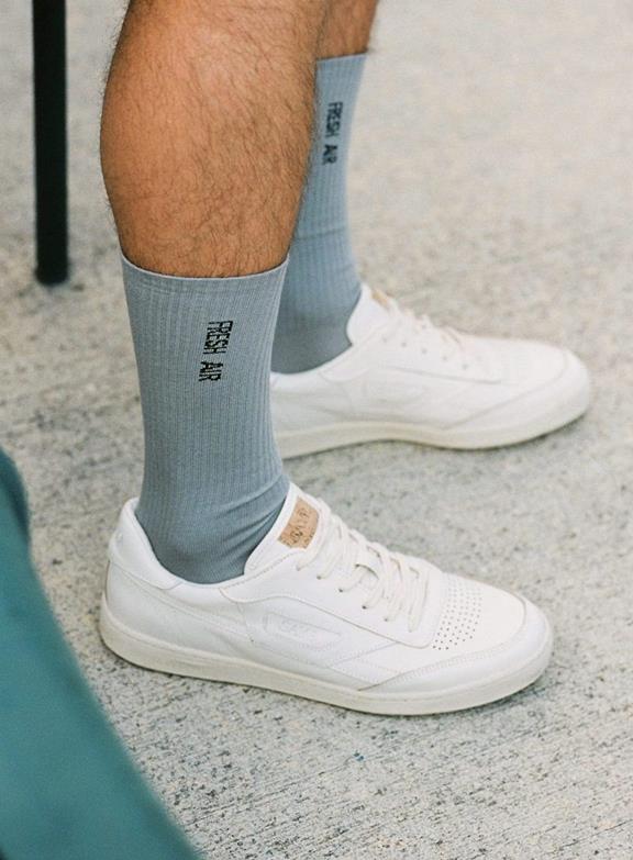 Socks Off White & Grey 7