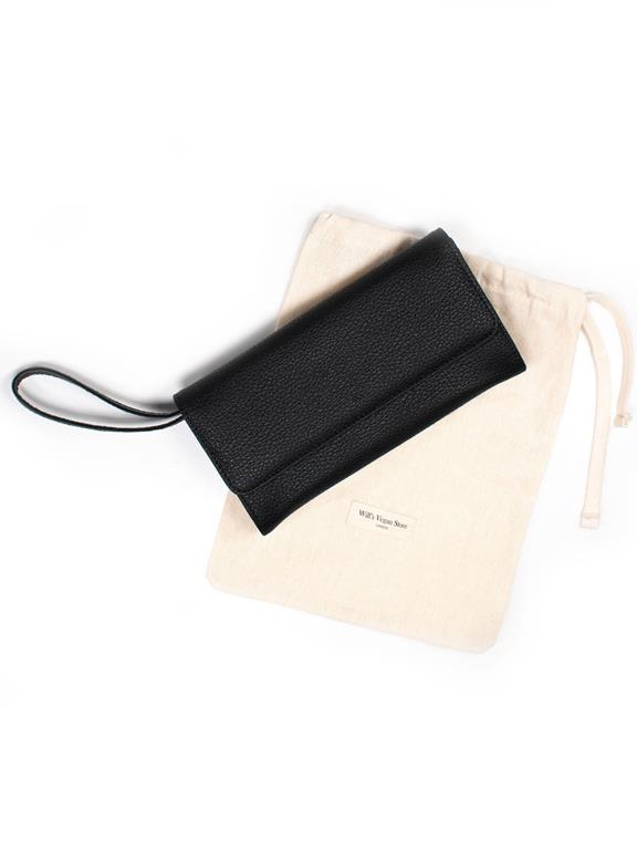 Wallet Continental Pebble Grain Black from Shop Like You Give a Damn