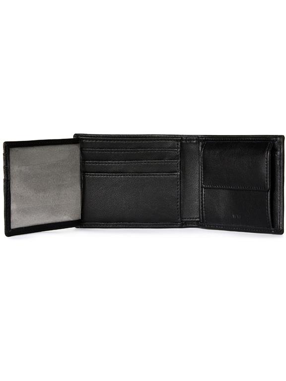 Trifold Coin Wallet Black 4