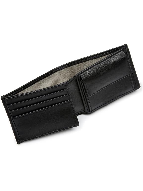 Trifold Coin Wallet Black 6