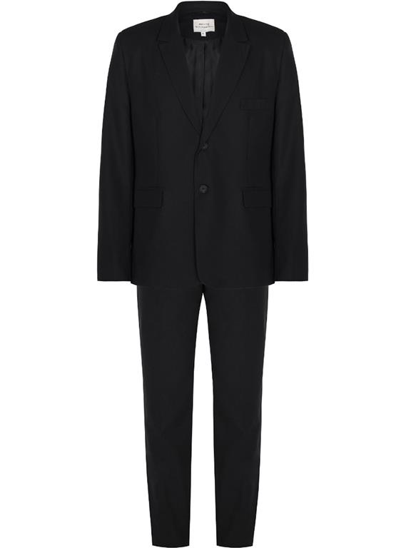 Trousers Two Piece Suit Dark Blue 4