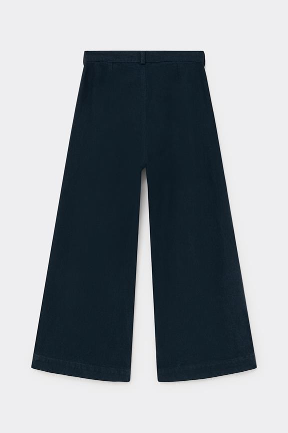 Navy Flared Trousers 5