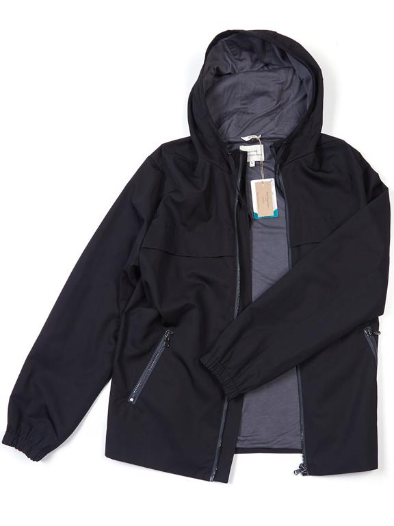 Jacket Water Resistant Lightweight Black from Shop Like You Give a Damn