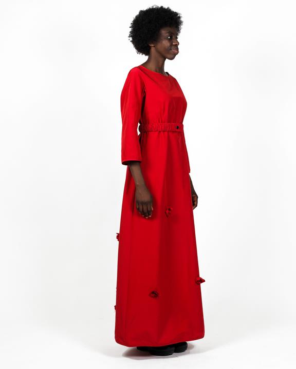 Rain Fabric Dress Zerlina Red 2