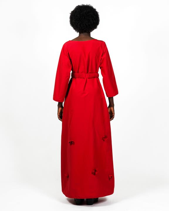 Rain Fabric Dress Zerlina Red 4
