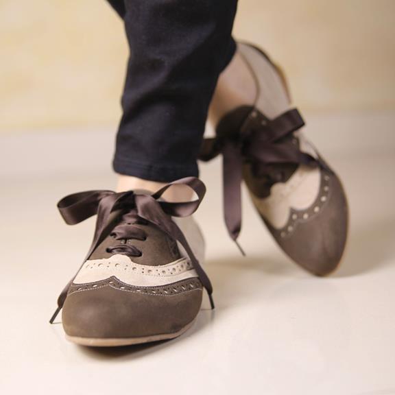 Lace-Up Shoes Mademoiselle Beige from Shop Like You Give a Damn