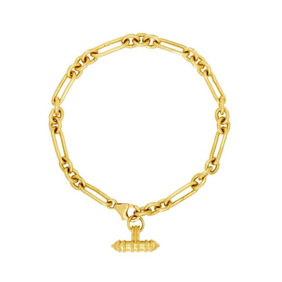 Set Bracelet Baby T-Bar Amulet Gold 2