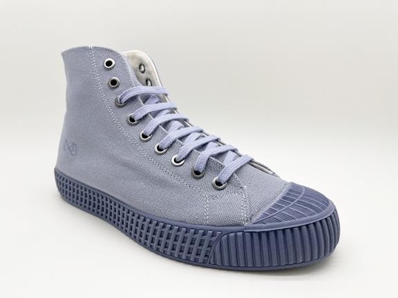 Hoge Sneaker Mono Blauw 3