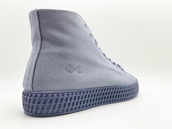 Hoge Sneaker Mono Blauw 4
