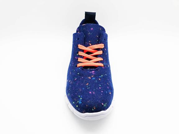 Sneakers Recycled Pet Led Navy Blue And Neon 5