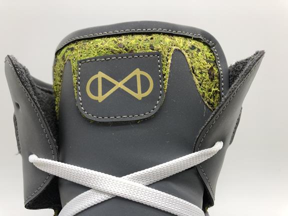 Hohe Sneakers Moss Cube Weiß Grün Reflektierend 3