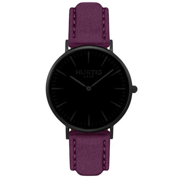 Hymnal Horloge Vegan Suede All Black & Bes from Shop Like You Give a Damn