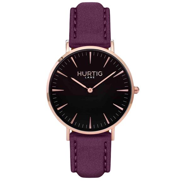 Hymnal Horloge Vegan Suede RosÃ©, Black & Bes via Shop Like You Give a Damn