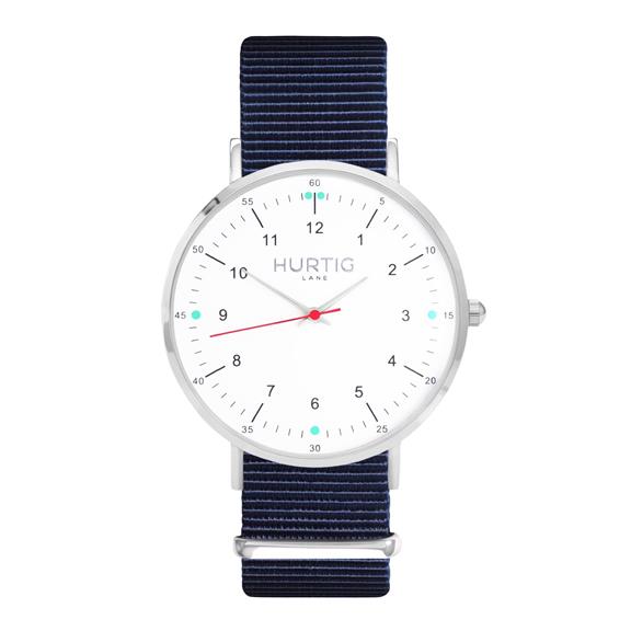 Moderno Montezuma Horloge Zilver, Wit & Oceaanblauw 2