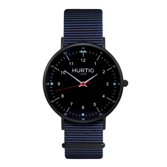 Moderno Montezuma Horloge Zwart, Zwart & Oceaanblauw 2